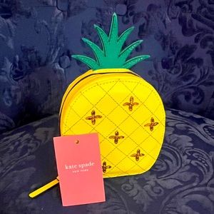 Kate Spade Pineapple Coin Purse tiki bag NWT